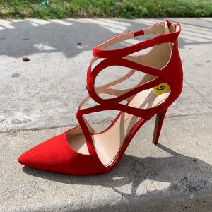 Red Jessica Simpson Pumps